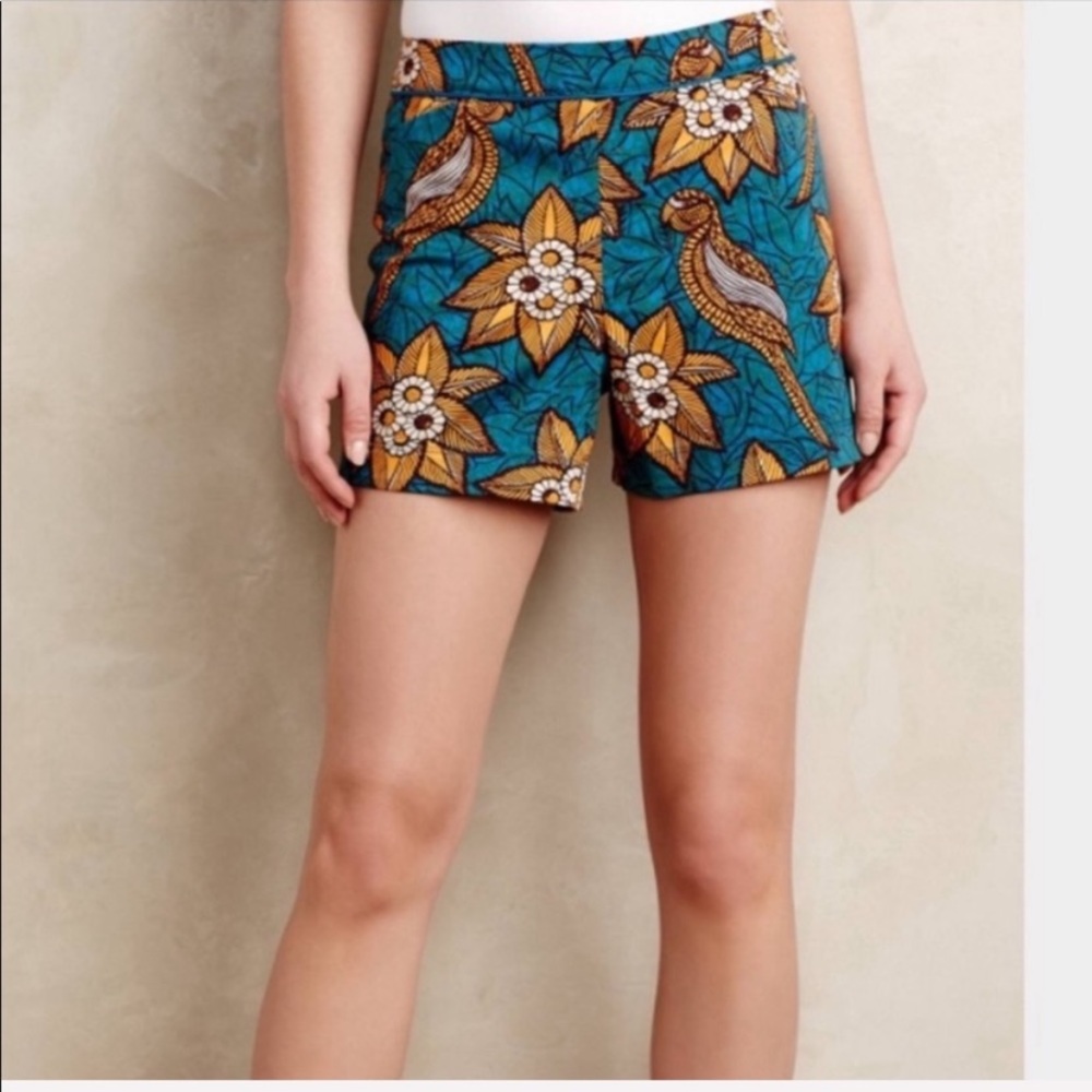 Elevenses by Anthropologie Bird of Paradise shorts